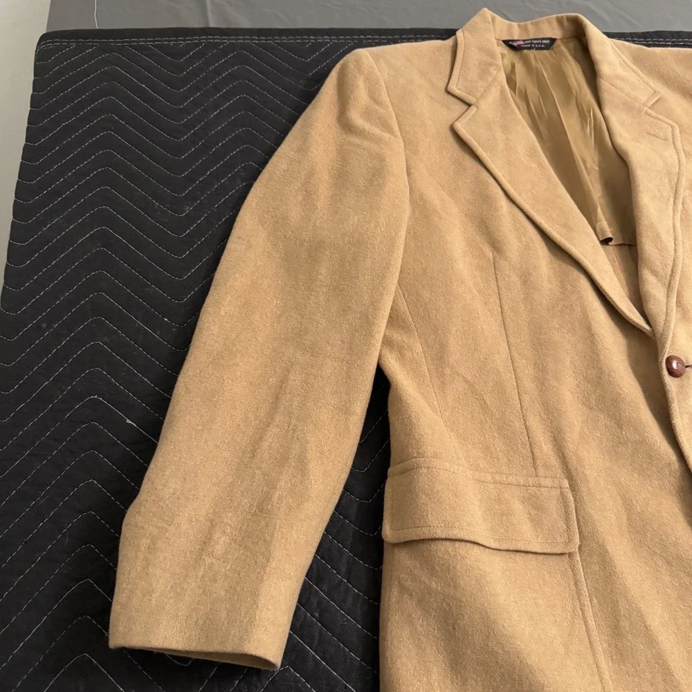 John Alexander Wool Sport Coat Blazer Jacket 2 Button Size 44 Made in USA